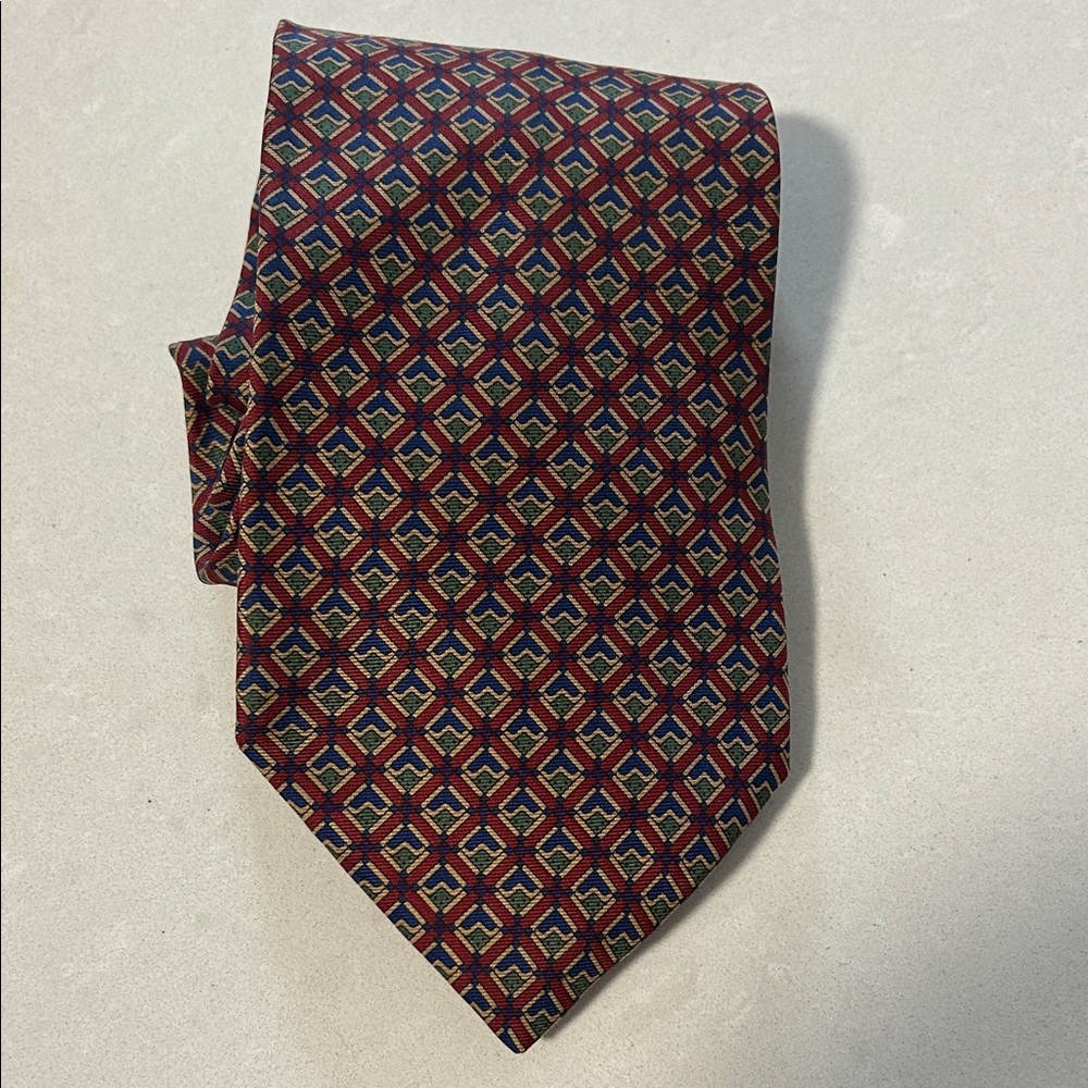 Dior silk print tie 57”